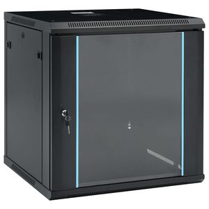 vidaXL v&aelig;gh&aelig;ngt netv&aelig;rksskab 12U IP20 19" 600x600x640 mm