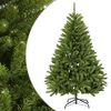 vidaXL Kunstigt Hinged Juletr&aelig; 180 cm PVC Lys gr&oslash;n
