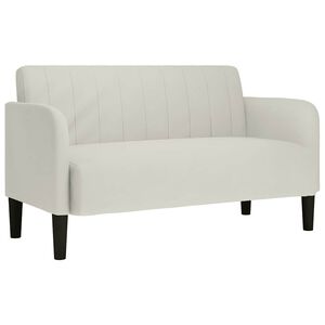vidaXL elskovssofa 109 cm fl&oslash;jl cremefarvet