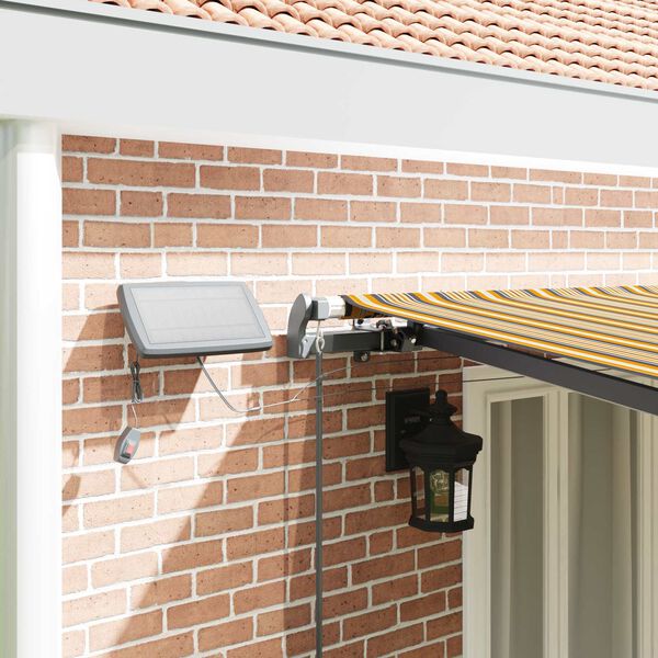 vidaXL Utr&aelig;kkelig Markise Flerfarvet 600 &times;300 cm Stof