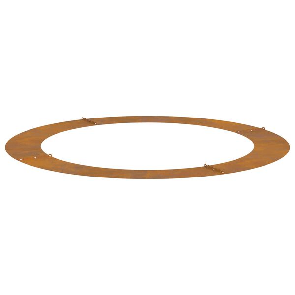 vidaXL egnet til flad tr&aelig;ring Brun &Oslash;90 / 120 cm Forvitret st&aring;l