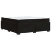 vidaXL Sengestel med madras Sort 180 x 200 cm Stof
