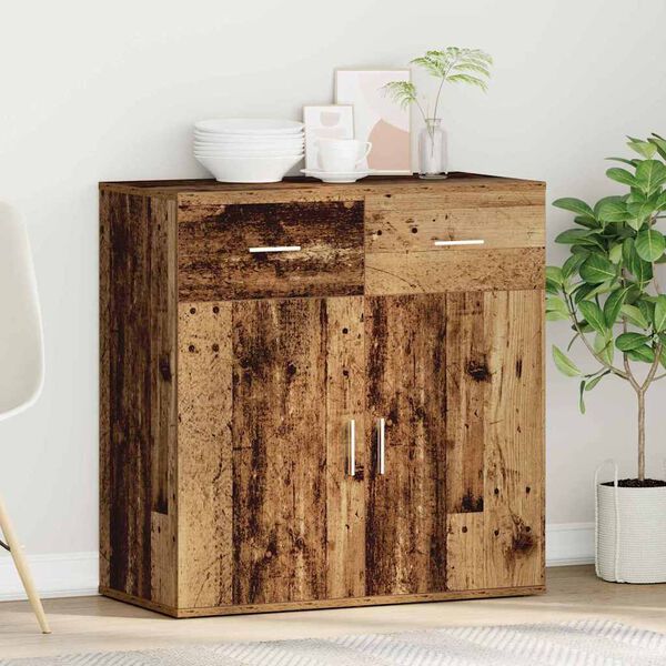 vidaXL Sideboard Gammelt træ 79 x 38 x 80 cm Konstrueret træ