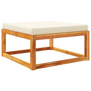 vidaXL haveskammel med hynde 65x65x29 cm massivt akacietr&aelig;
