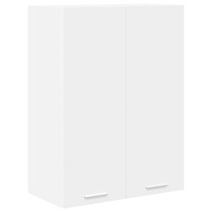 vidaXL H&aelig;ngeskab med opbevaring Hvid 60 x 31 x 80 cm Konstrueret tr&aelig;