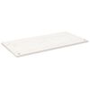 vidaXL skrivebordsplade 110x55x2,5 cm massivt fyrretr&aelig; hvid