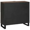 vidaXL Sideboard Brun 80 x 33 x 75 cm Massivt mangotr&aelig;