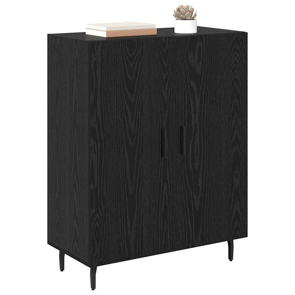 vidaXL Sideboard Sort eg 69,5 x 34 x 90 cm Konstrueret tr&aelig;