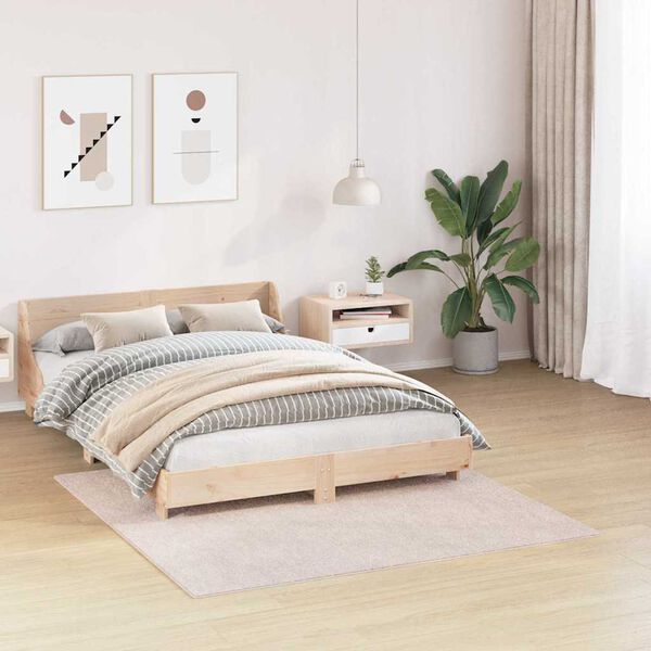 vidaXL Anti-slip Shaggy t&aelig;ppe Creme 160 x 160 cm PP