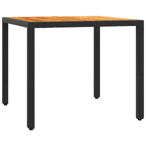 vidaXL spisebordss&aelig;t til haven 3 dele med hynder polyrattan sort