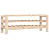 vidaXL vinreol 109,5x30x42 cm massivt fyrretr&aelig;