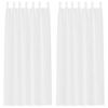 vidaXL Voile Gardin 2 stk. Hvid 225 x 140 cm Polyester