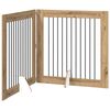 vidaXL Sammenklappelig hundegitter med stativer 2 stk. Artisan-eg