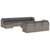 vidaXL lounges&aelig;t til haven 11 dele med hynder polyrattan gr&aring;