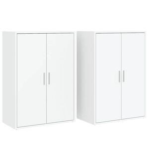 vidaXL kommoder 2 stk.. 60x31x84 cm konstrueret tr&aelig; hvid