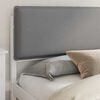 vidaXL Sengestel med Polstret Hovedgavl Lysegrå 180 x 200 cm