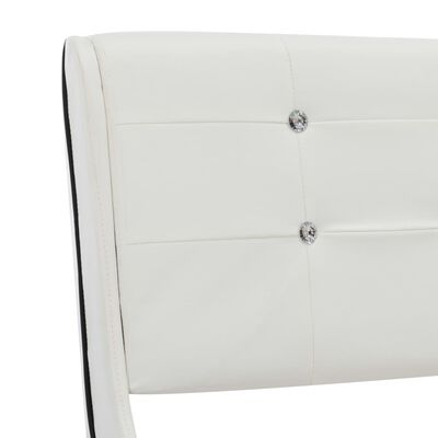 vidaXL sengestel 120 x 200 cm hvid kunstlæder