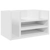 vidaXL dueslag til skrivebord 44,5x24x25 cm konstrueret tr&aelig; hvid