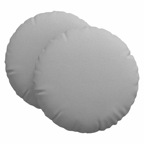 vidaXL S&aelig;depuder 2 pcs Skygr&aring; &Oslash;80 x 29 cm Stof