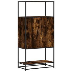 vidaXL skab sonoma-eg 68x35x139 cm konstrueret tr&aelig; og metal