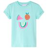 vidaXL T-shirt til b&oslash;rn str. 140 lys mintgr&oslash;n