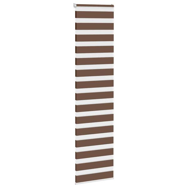 vidaXL zebragardin brun 55x230 cm stofbredde 50,9 cm polyester