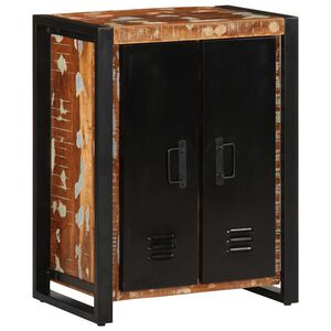 vidaXL sk&aelig;nk flerfarvet 55x35x70 cm massivt genbrugstr&aelig;