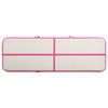 vidaXL oppustelig gymnastikm&aring;tte m. pumpe 300x100x15 cm PVC pink