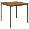 vidaXL Havemiddagstabel Naturlig og Kaffe 80 x 80,5 x 75 cm