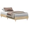 vidaXL Sengestel Sonoma-eg 80 x 200 cm Konstrueret tr&aelig;