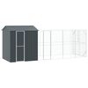 vidaXL Fuglebur Antracit 621 x 208 x 247 cm Galvaniseret st&aring;l