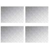 vidaXL Trappe Tread 4 stk. 70 x 50 cm S&oslash;lv Aluminium Rektangul&aelig;r