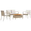 vidaXL Have s&aelig;t Beige polyrattan