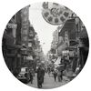 WallArt tapetcirkel Hong Kong the Old Days 142,5 cm