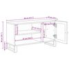 vidaXL TV-skab med opbevaring Brun 80 x 33 x 46 cm Massivt mangotr&aelig;