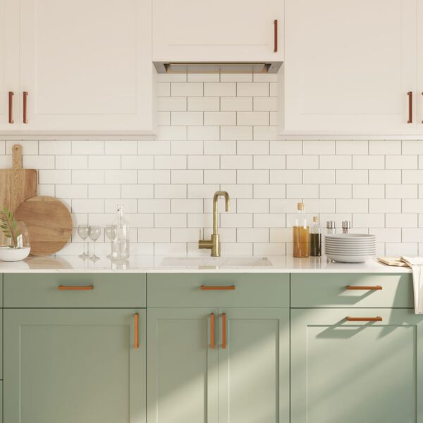 vidaXL skabsh&aring;ndtag 20 stk. 128 mm rustfrit st&aring;l bronzefarvet