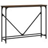 vidaXL konsolbord 102x22,5x75 cm konstrueret tr&aelig; brunt egetr&aelig;