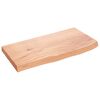 vidaXL v&aelig;ghylde 60x30x(2-4) cm behandlet massivt egetr&aelig; lysebrun