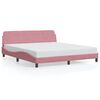 vidaXL sengeramme med sengegavl Dover Pink 180x200 cm Fl&oslash;jl
