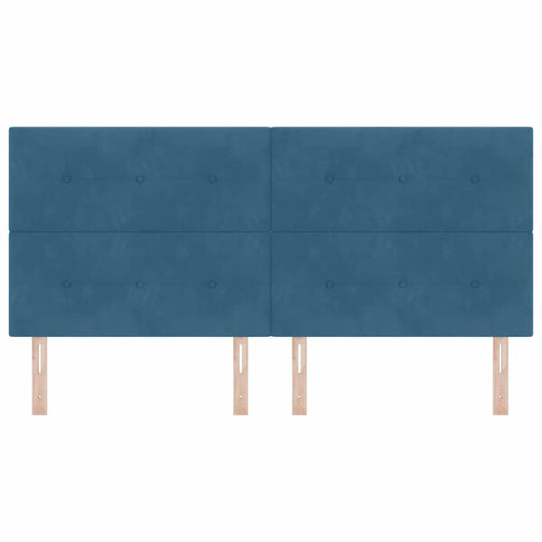 vidaXL Hovedg&aelig;rde V&aelig;gmonteret med hovedg&aelig;rde M&oslash;rkebl&aring; 200 cm Fl&oslash;jl