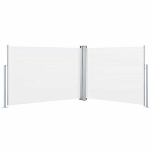 vidaXL sammenrullelig sidemarkise 120 x 1000 cm cremefarvet