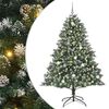 vidaXL Kunstigt juletr&aelig; med stativ Gr&oslash;n 210 cm PVC og plastik og st&aring;l