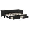 vidaXL daybed med udtr&aelig;k og skuffer 80x200 cm velour sort