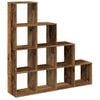 vidaXL bogreol/rumdeler 131,5x29x131,5 cm konstrueret tr&aelig; antikt tr&aelig;