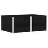 vidaXL plantekasse 150x100 cm massivt fyrretr&aelig; sort