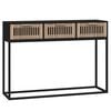 vidaXL konsolbord 105x30x75 cm konstrueret tr&aelig; og jern sort