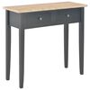vidaXL konsolbord 79 x 30 x 74 cm tr&aelig; sort