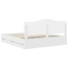 vidaXL Sengestel med skuffe Hvid 180 x 200 cm Ingeni&oslash;rtr&aelig;