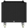 vidaXL plantekasse med hjul 80x50x54 cm PP sort