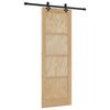 vidaXL Skyded&oslash;r ORKDAL 73,5 x 211 cm Massivt fyrretr&aelig; Naturfarvet